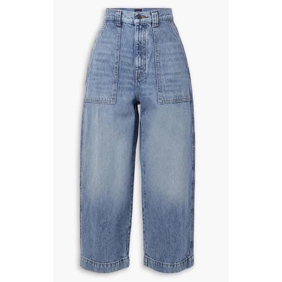 Pistola Turner Super-High Rise Barrel Leg Womens Jeans Provence Blue Size 31 NEW - Picture 6 of 15